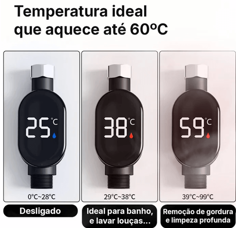 Aquecedor de Torneira Potente e Compacto - Lançamento 2025